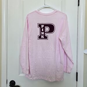 PINK Victoria's Secret campus cotton long-sleeved tee